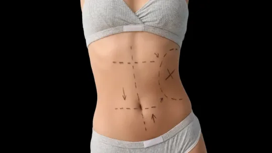 Lipo 360: definição integrada de cintura, abdômen e dorso — foto ilustrativa de lipoaspiração 360.