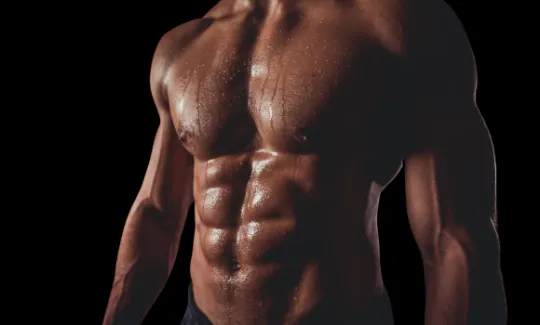 Six pack (lipo HD): marcação das linhas do reto abdominal com aspecto natural — foto ilustrativa.