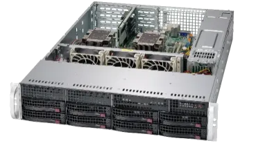 <Magnetar MS-2208 DPL Sunucu - Intel Xeon Dual CPU 2. Gen 8x 3.5" HotSwap Sunucu>